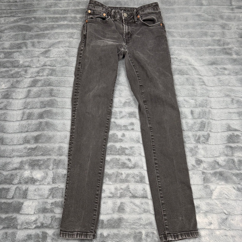 American Eagle Mens AirFlex Skinny Jeans Black Faded 28x30 Denim Pants 13837